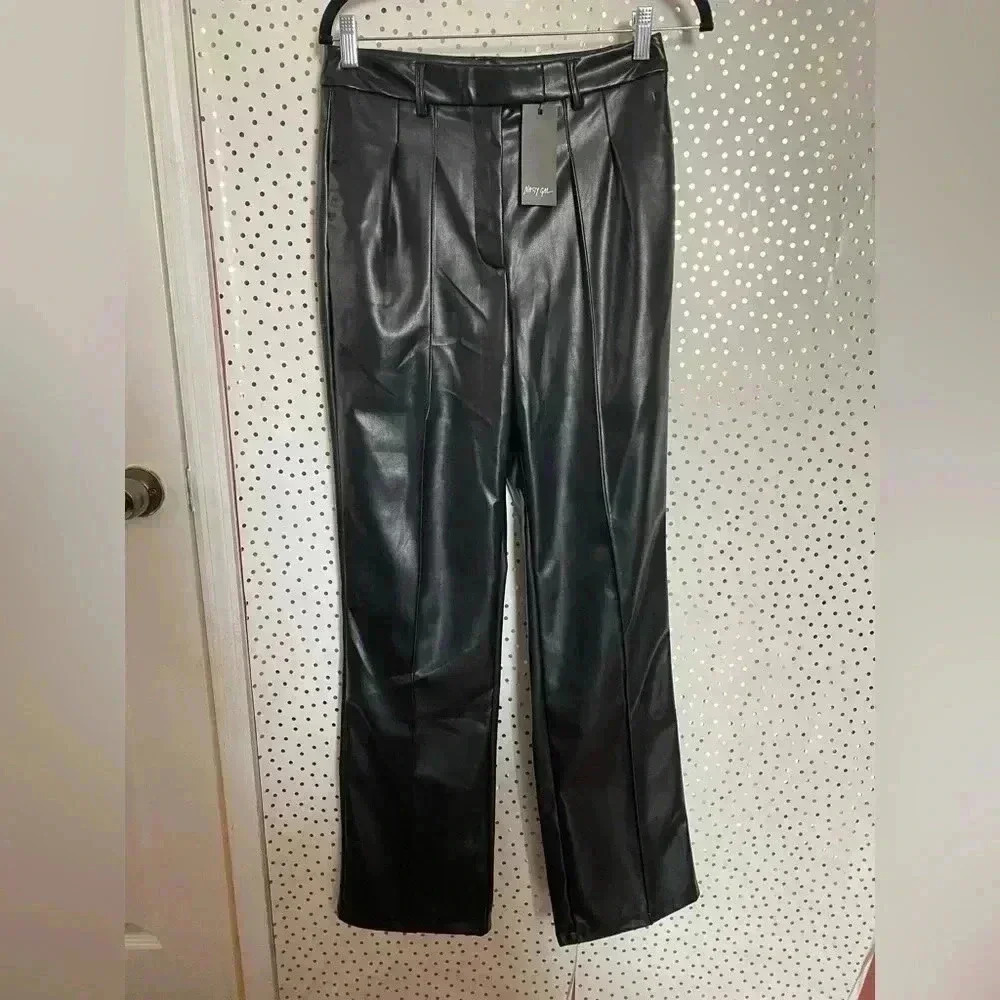 Nasty Gal Faux Leather Pants NWT
